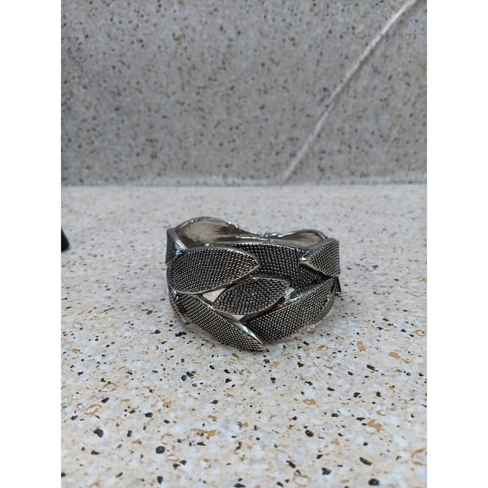 Women's Silver Hinged Cuff Bracelet - image 1